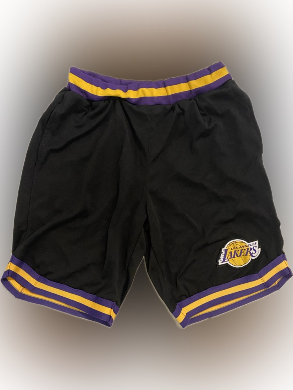 NBA Los Angeles Lakers basketball shorts, size S, color black